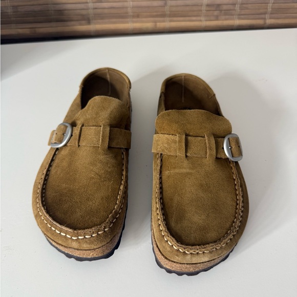 Birkenstock NEW Buckley Suede Clogs in Brown 9 - Picture 2 of 8